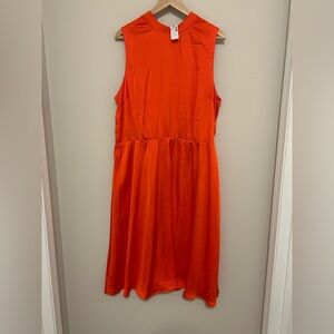 NWT Reitmans Vibrant Orange Sleeveless Dress Women’s Size 2X